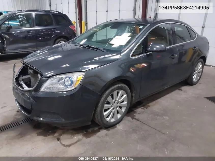 2015 Buick Verano VIN: 1G4PP5SK3F4214905 Lot: 39405371