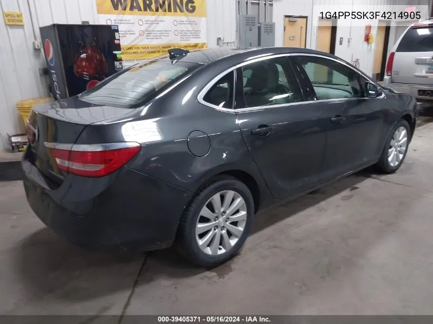 2015 Buick Verano VIN: 1G4PP5SK3F4214905 Lot: 39405371