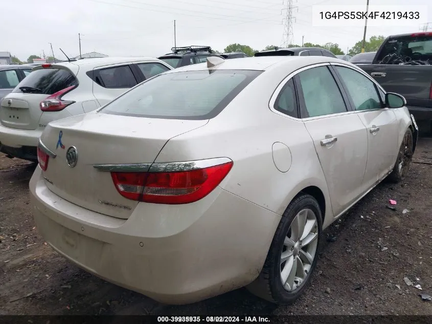 2015 Buick Verano VIN: 1G4PS5SK4F4219433 Lot: 39935935