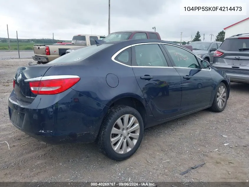 2015 Buick Verano VIN: 1G4PP5SK0F4214473 Lot: 40269767