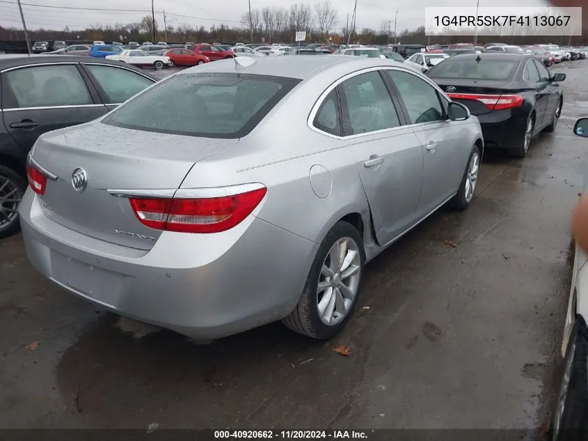 2015 Buick Verano Convenience Group VIN: 1G4PR5SK7F4113067 Lot: 40920662