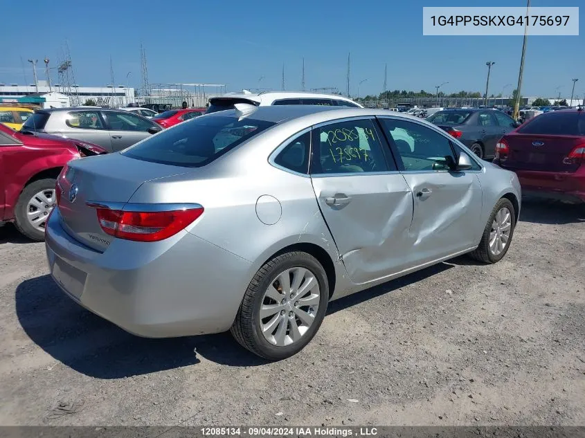 2016 Buick Verano VIN: 1G4PP5SKXG4175697 Lot: 12085134