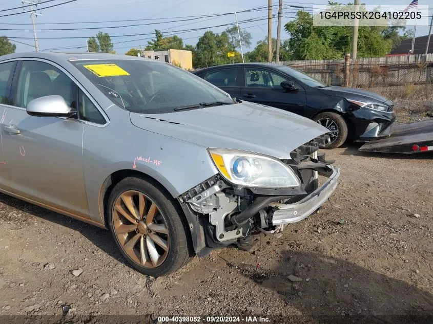 2016 Buick Verano Convenience Group VIN: 1G4PR5SK2G4102205 Lot: 40398052