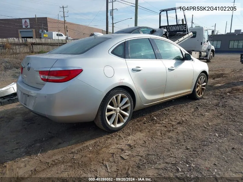 2016 Buick Verano Convenience Group VIN: 1G4PR5SK2G4102205 Lot: 40398052