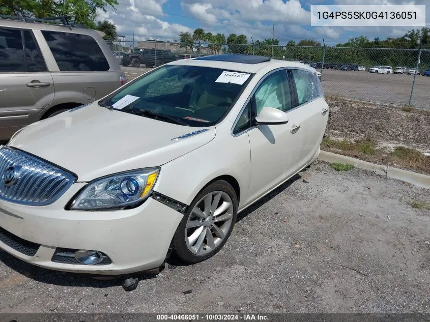 2016 Buick Verano Leather Group VIN: 1G4PS5SK0G4136051 Lot: 40466051