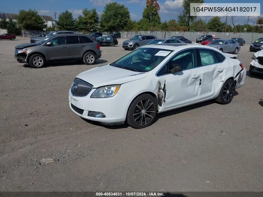 1G4PW5SK4G4182017 2016 Buick Verano Sport Touring Group