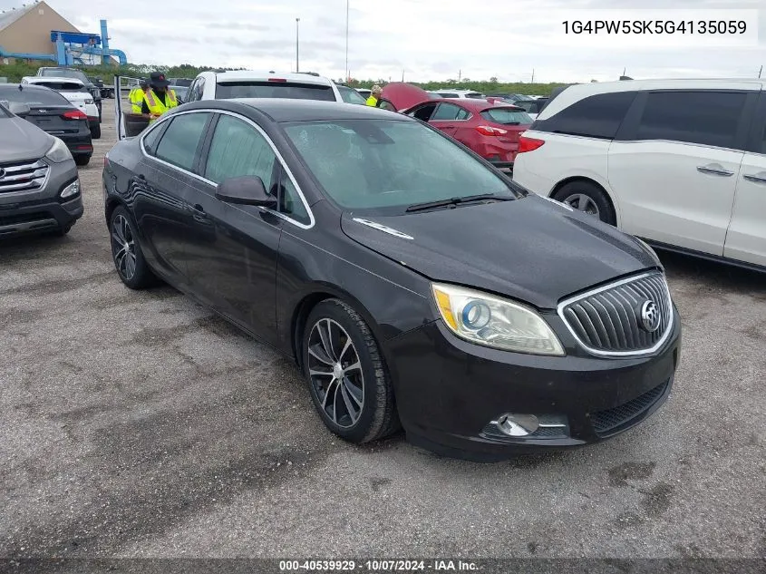 2016 Buick Verano Sport Touring Group VIN: 1G4PW5SK5G4135059 Lot: 40539929