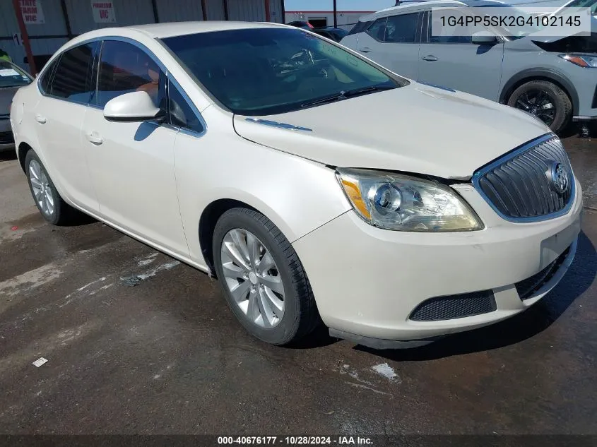 2016 Buick Verano VIN: 1G4PP5SK2G4102145 Lot: 40676177