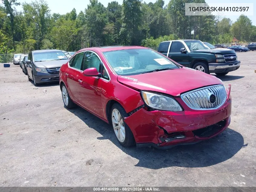 2017 Buick Verano Leather Group VIN: 1G4PS5SK4H4102597 Lot: 40140599