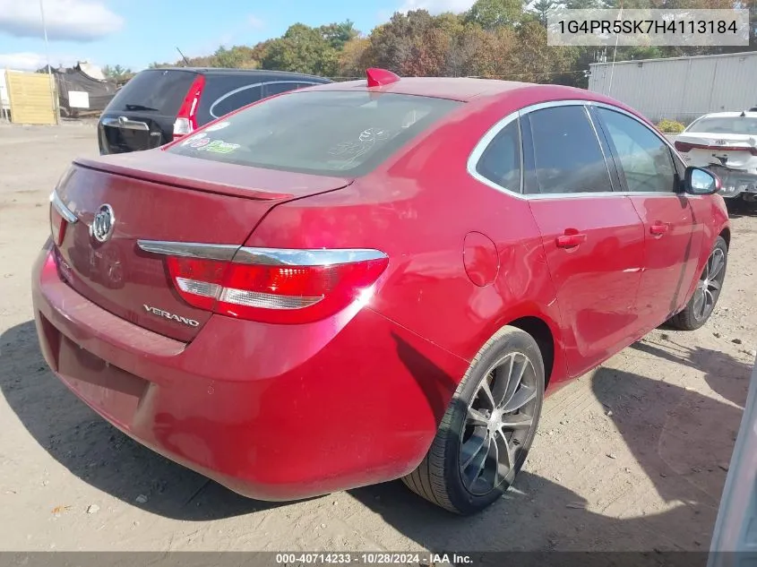 2017 Buick Verano Sport Touring VIN: 1G4PR5SK7H4113184 Lot: 40714233