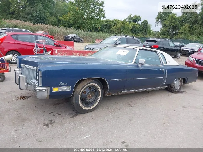 6L47S2Q432025 1972 Cadillac El Dorado