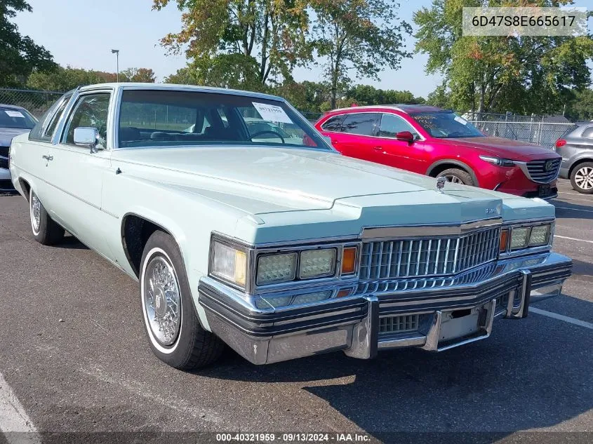 1978 Cadillac Other VIN: 6D47S8E665617 Lot: 40321959