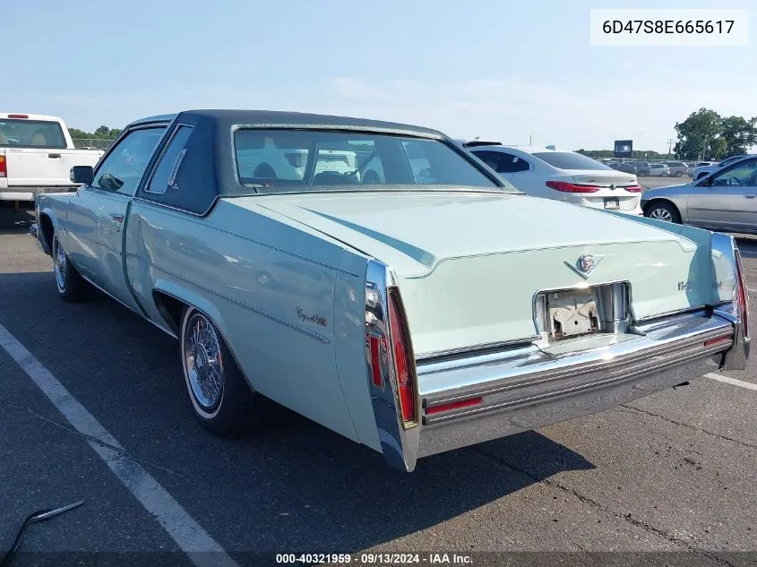 1978 Cadillac Other VIN: 6D47S8E665617 Lot: 40321959