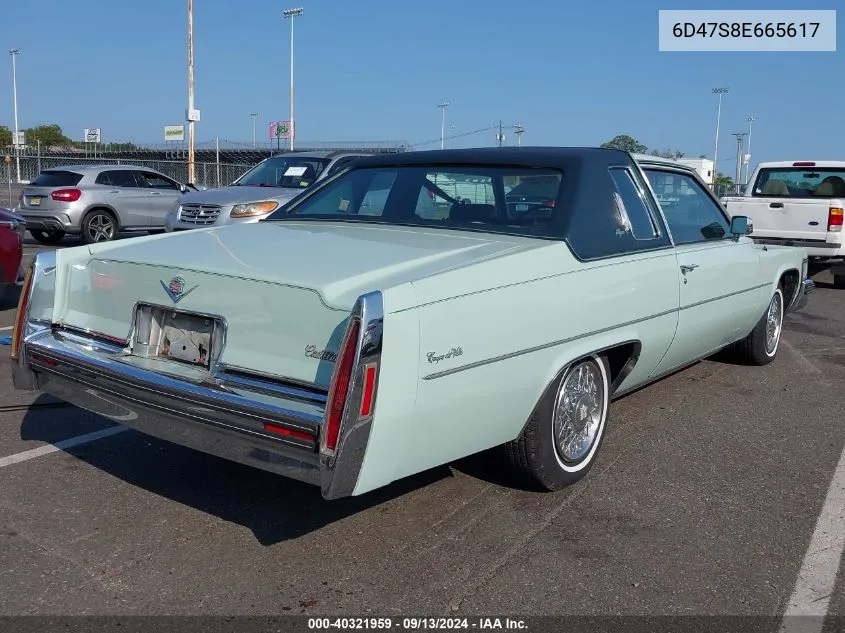 1978 Cadillac Other VIN: 6D47S8E665617 Lot: 40321959