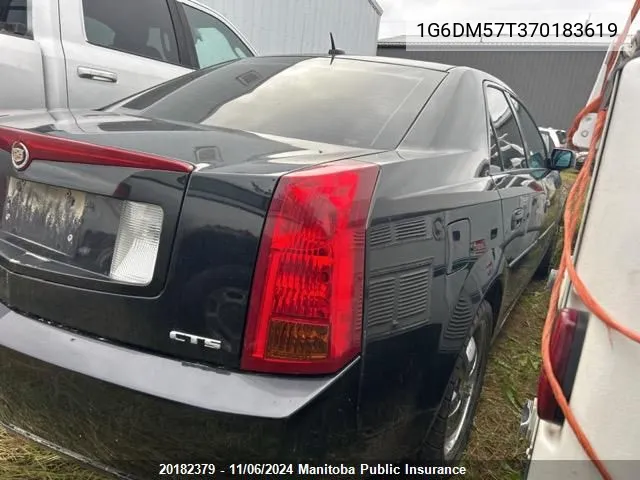 2007 Cadillac Cts 2.8L VIN: 1G6DM57T370183619 Lot: 20182379