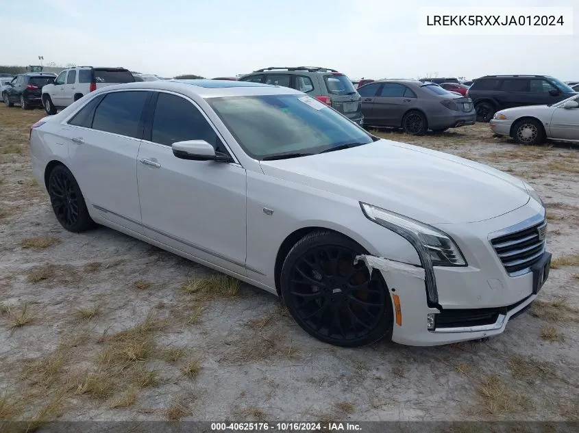 2018 Cadillac Ct6 Plug-In Standard VIN: LREKK5RXXJA012024 Lot: 40625176