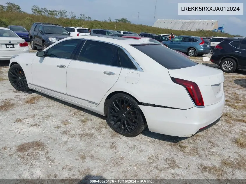 LREKK5RXXJA012024 2018 Cadillac Ct6 Plug-In Standard