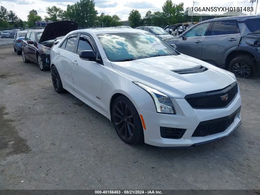 1G6AN5SYXH0181483 2017 Cadillac Ats-V