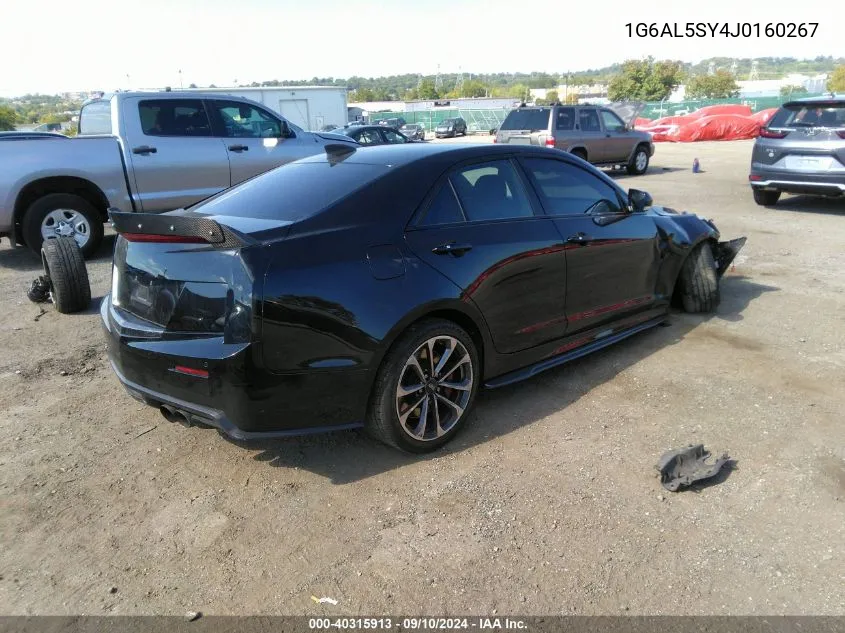 2018 Cadillac Ats-V VIN: 1G6AL5SY4J0160267 Lot: 40315913