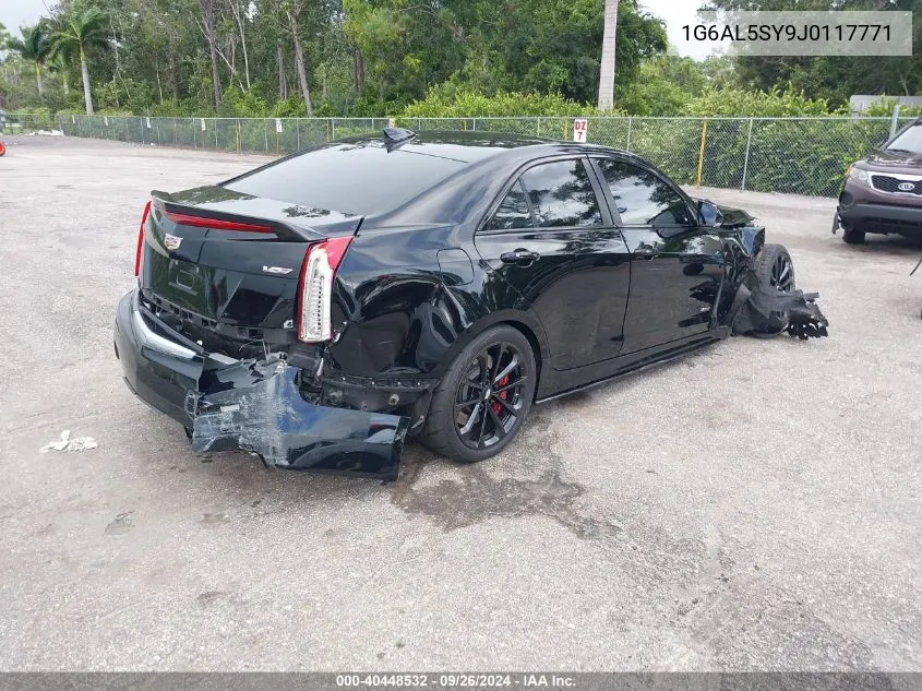 2018 Cadillac Ats-V VIN: 1G6AL5SY9J0117771 Lot: 40448532