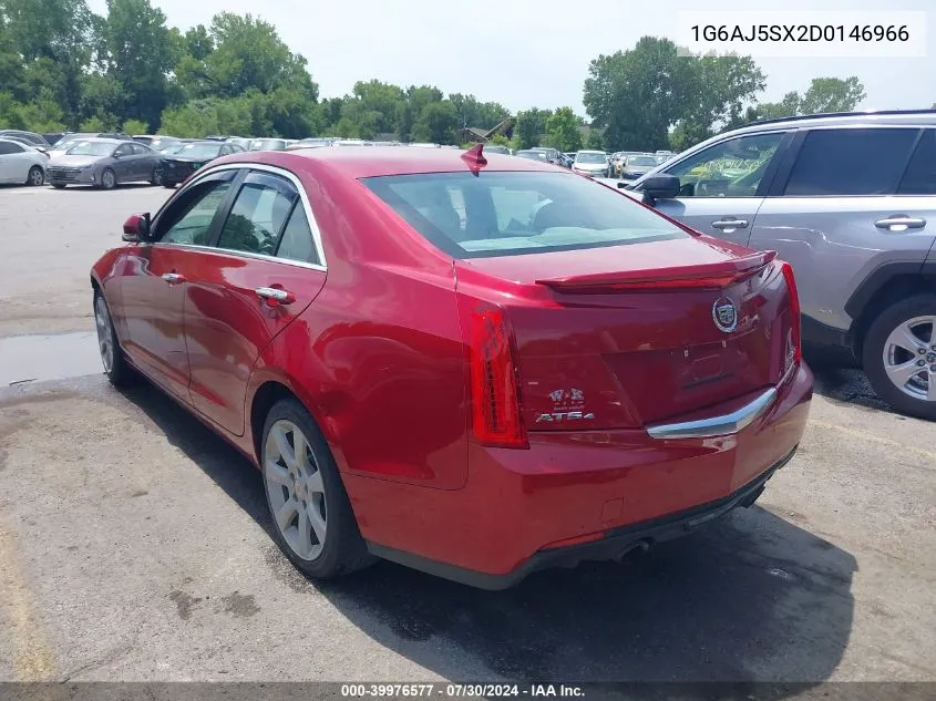 2013 Cadillac Ats Performance VIN: 1G6AJ5SX2D0146966 Lot: 39976577