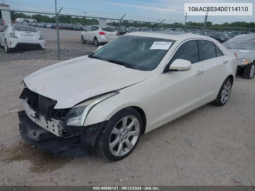 1G6AC5S34D0114110 2013 Cadillac Ats Performance