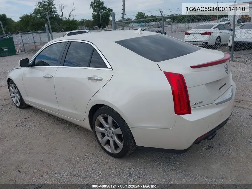 2013 Cadillac Ats Performance VIN: 1G6AC5S34D0114110 Lot: 40056121