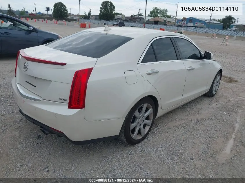 2013 Cadillac Ats Performance VIN: 1G6AC5S34D0114110 Lot: 40056121