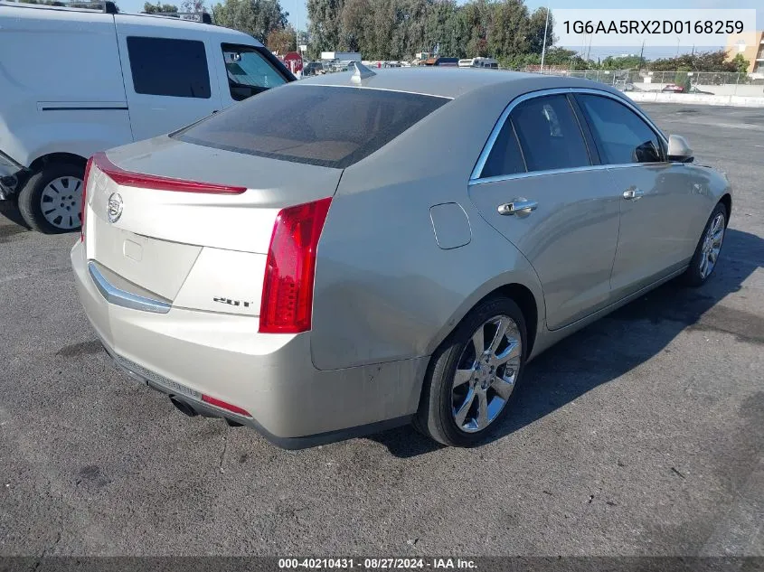 2013 Cadillac Ats Standard VIN: 1G6AA5RX2D0168259 Lot: 40210431