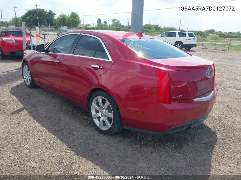 1G6AA5RA7D0127072 2013 Cadillac Ats Standard