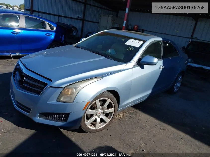 2013 Cadillac Ats Standard VIN: 1G6AA5RA3D0136268 Lot: 40271331