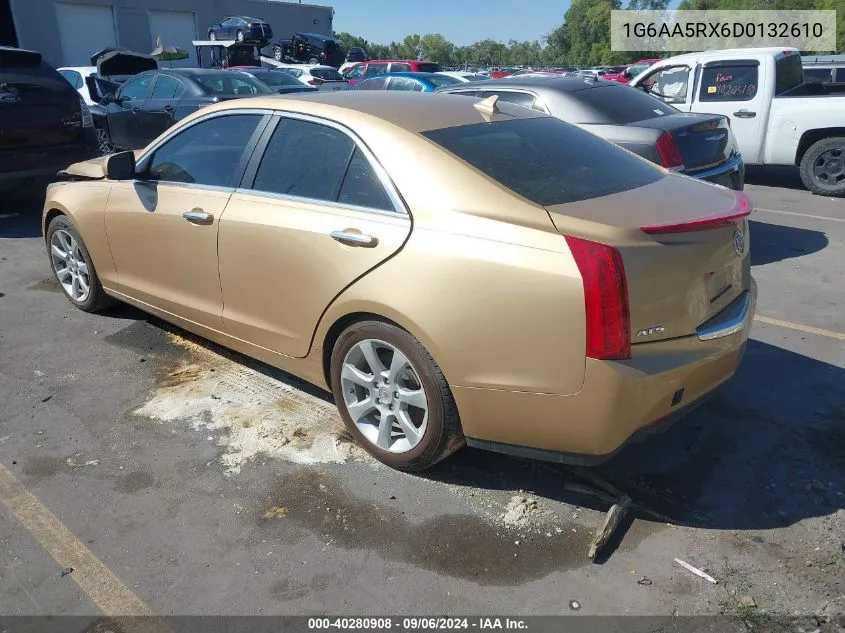 2013 Cadillac Ats Standard VIN: 1G6AA5RX6D0132610 Lot: 40280908