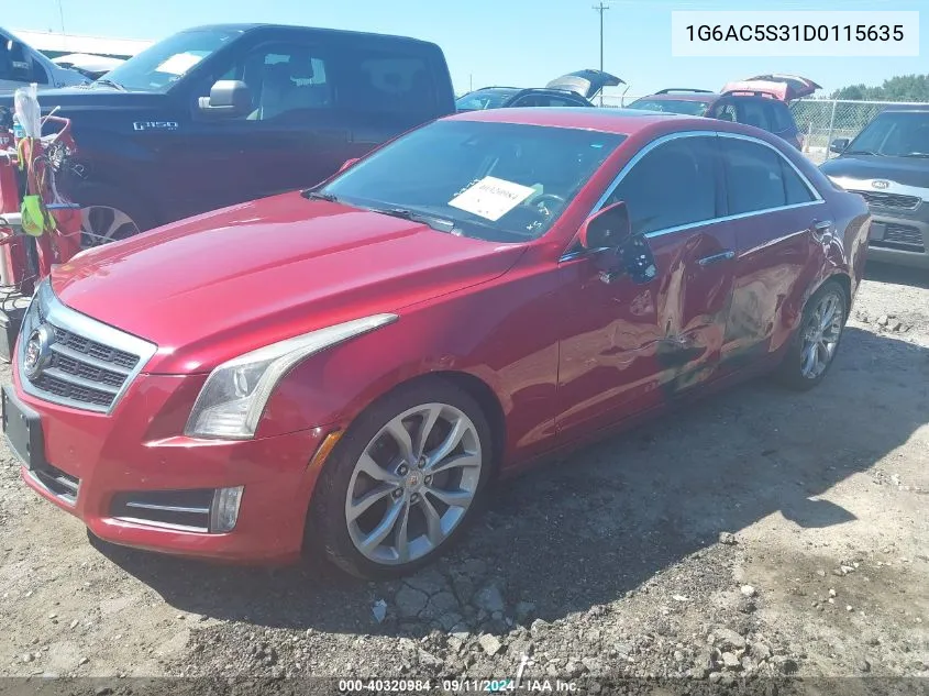 2013 Cadillac Ats Performance VIN: 1G6AC5S31D0115635 Lot: 40320984