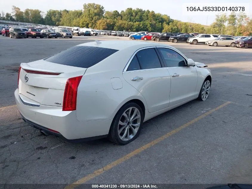 1G6AJ5S33D0140378 2013 Cadillac Ats Performance