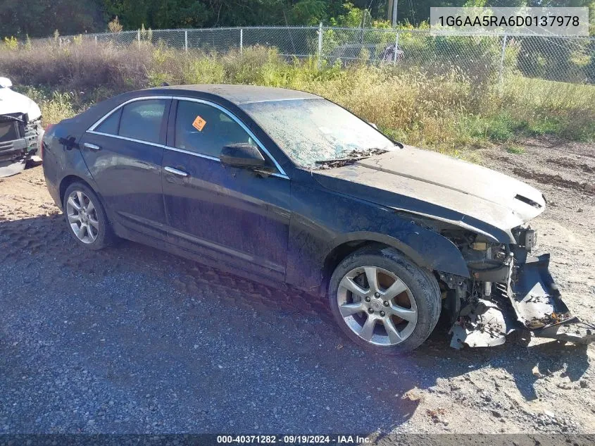 2013 Cadillac Ats Standard VIN: 1G6AA5RA6D0137978 Lot: 40371282