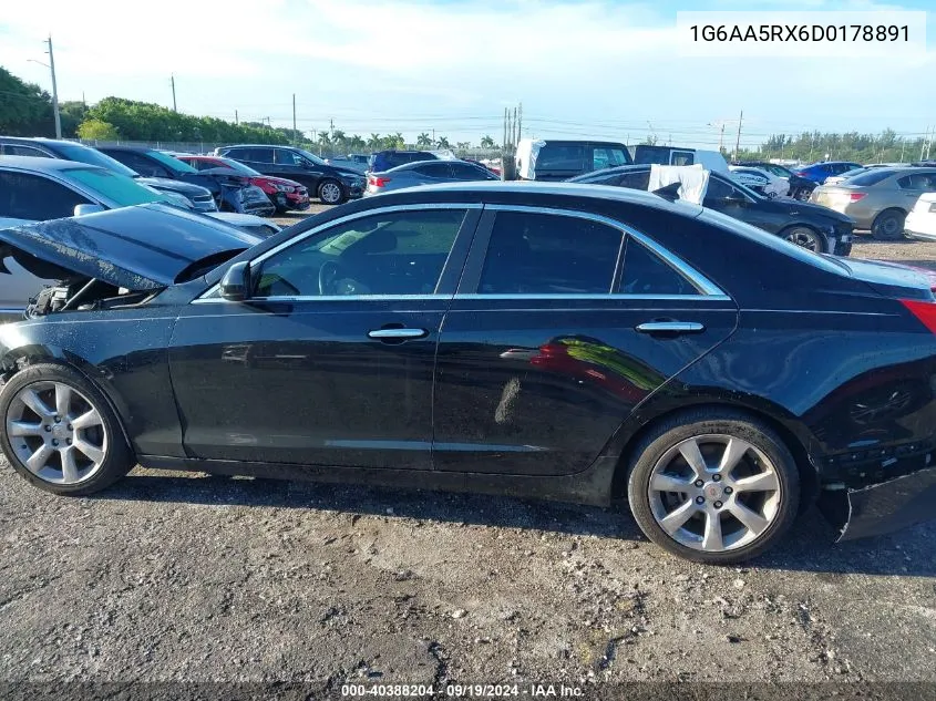 2013 Cadillac Ats Standard VIN: 1G6AA5RX6D0178891 Lot: 40388204