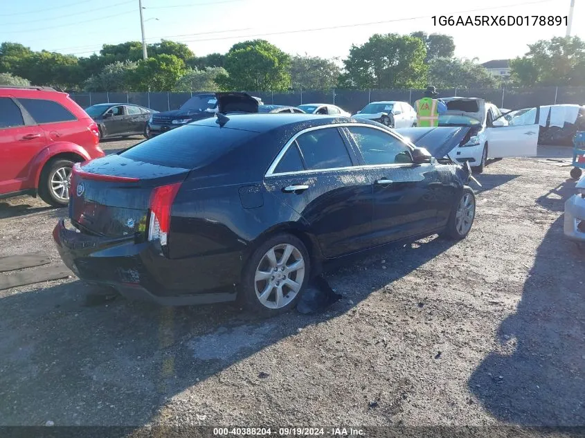 2013 Cadillac Ats Standard VIN: 1G6AA5RX6D0178891 Lot: 40388204