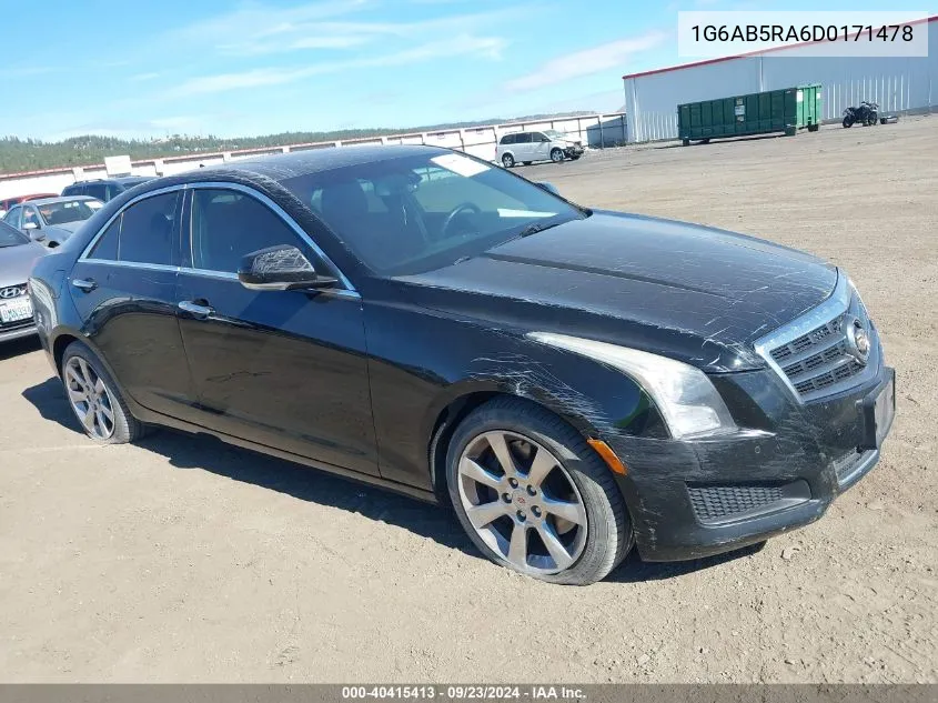 2013 Cadillac Ats Luxury VIN: 1G6AB5RA6D0171478 Lot: 40415413