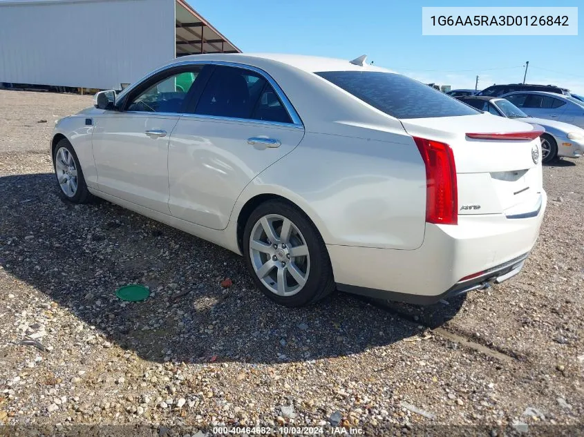 2013 Cadillac Ats Standard VIN: 1G6AA5RA3D0126842 Lot: 40464682