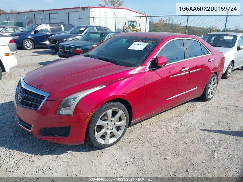 2013 Cadillac Ats Standard VIN: 1G6AA5RX2D0159724 Lot: 40480368