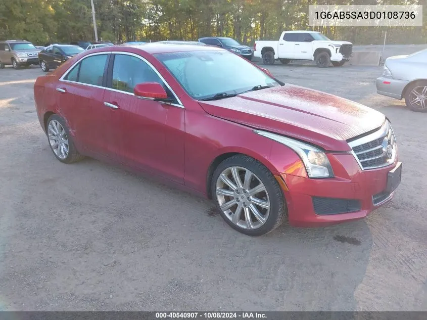 2013 Cadillac Ats Luxury VIN: 1G6AB5SA3D0108736 Lot: 40540907