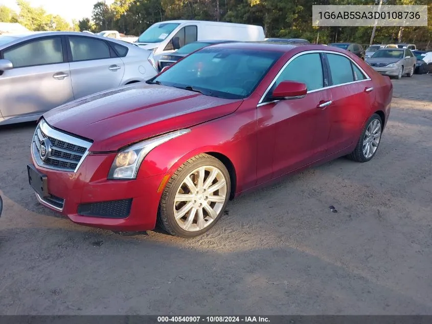 2013 Cadillac Ats Luxury VIN: 1G6AB5SA3D0108736 Lot: 40540907