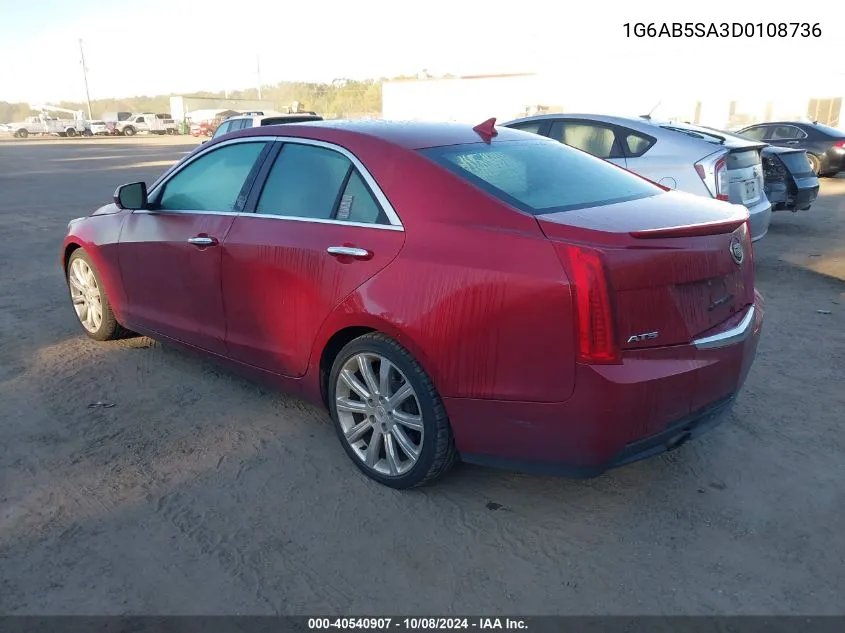 2013 Cadillac Ats Luxury VIN: 1G6AB5SA3D0108736 Lot: 40540907