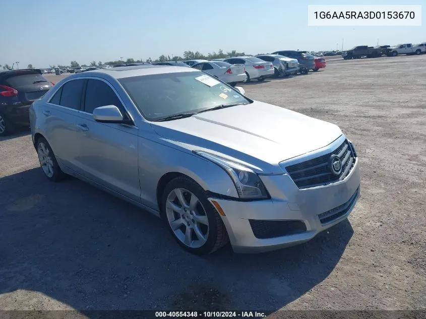 2013 Cadillac Ats Standard VIN: 1G6AA5RA3D0153670 Lot: 40554348