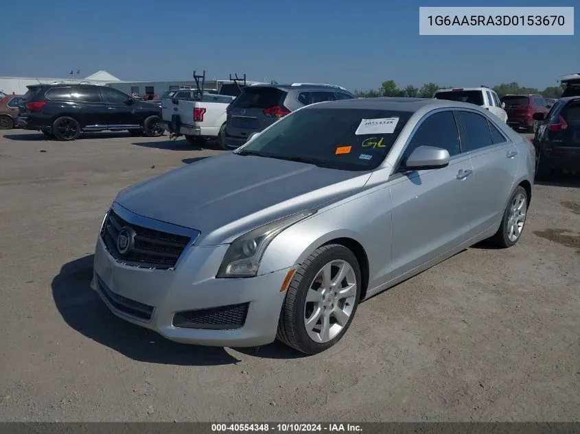 2013 Cadillac Ats Standard VIN: 1G6AA5RA3D0153670 Lot: 40554348