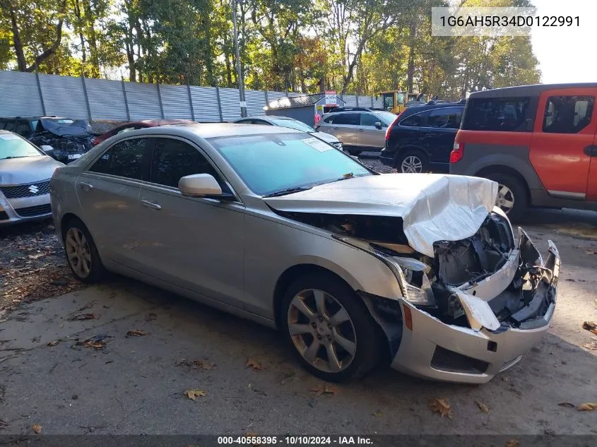 2013 Cadillac Ats Luxury VIN: 1G6AH5R34D0122991 Lot: 40558395