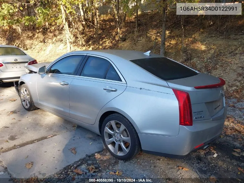 2013 Cadillac Ats Luxury VIN: 1G6AH5R34D0122991 Lot: 40558395