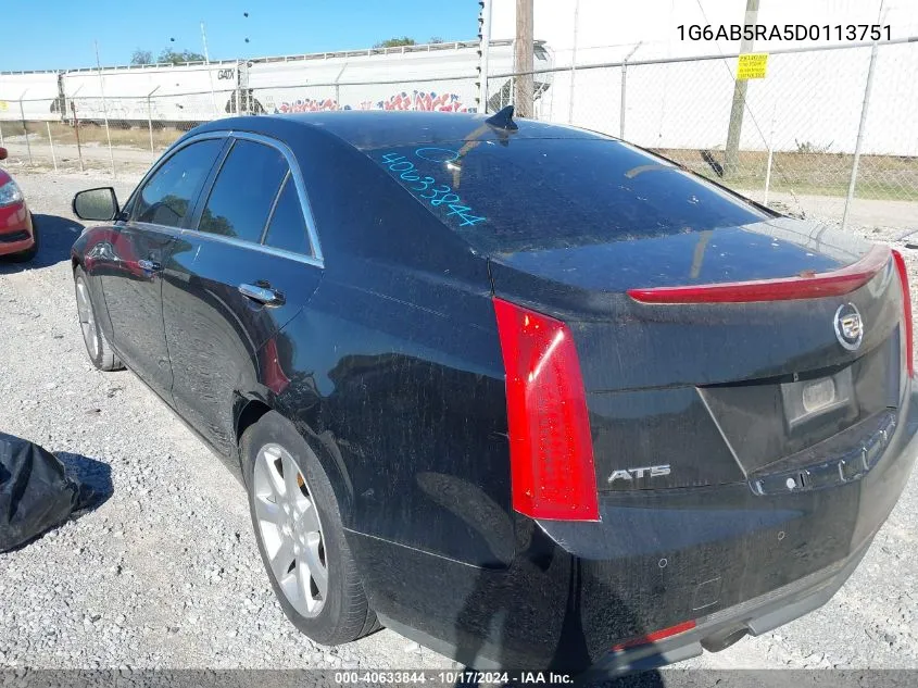 2013 Cadillac Ats Luxury VIN: 1G6AB5RA5D0113751 Lot: 40633844