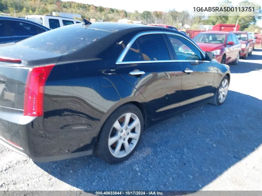 2013 Cadillac Ats Luxury VIN: 1G6AB5RA5D0113751 Lot: 40633844