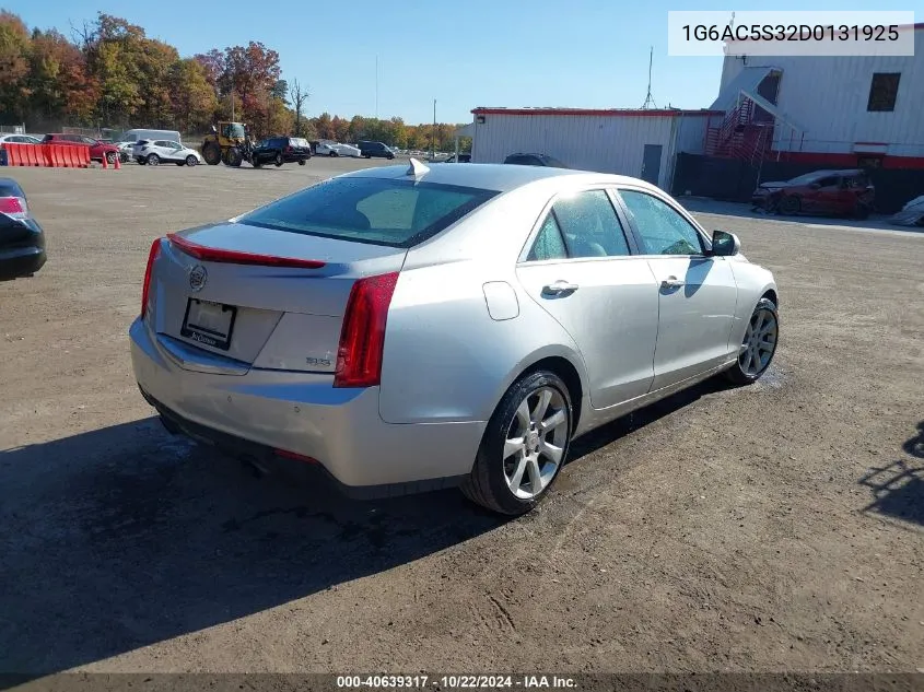 2013 Cadillac Ats Performance VIN: 1G6AC5S32D0131925 Lot: 40639317